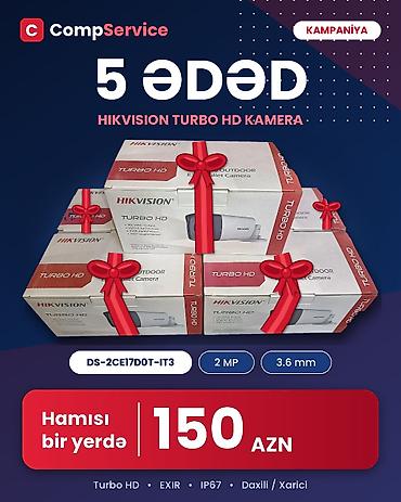 hikvision: Hikvision Turbo HD müşahidə kameraları paketi Model: DS-2CE17D0T-IT3 — 1