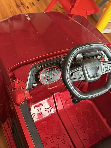 uwaq masini: Uşaqlar üçün elektrikli minik maşını – SUV tipli, qırmızı rəng — 3