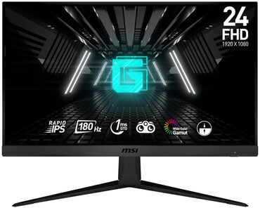 Monitorlar: MSI G2412F 24” Gaming Monitor 🔹 Ekran ölçüsü: 24 düym 🔹 Yenilənmə