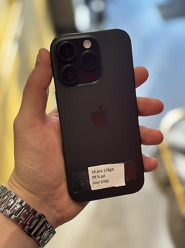 a18: IPhone 16 Pro, 128 GB, Black Titanium — 1