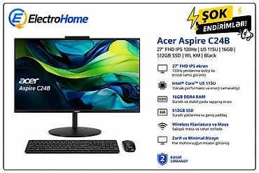 acer: Acer Aspire C24B – All-in-One stolüstü kompüter - 27" Full HD — 1