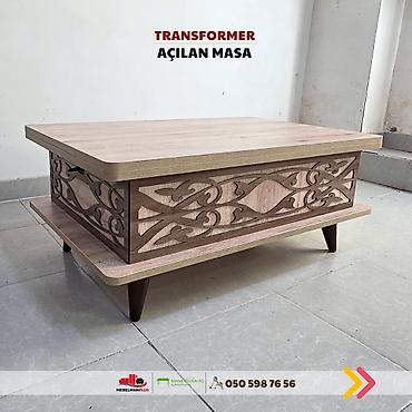 Masalar: Jurnal masası, Yeni, Transformer, Laminat, Dördbucaq masa — 2