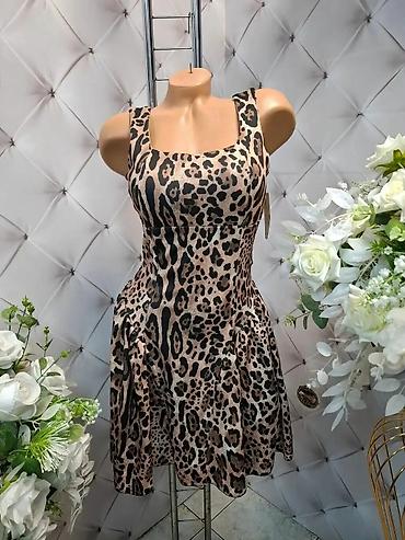 sparrow helanke: Haljina sa leopard printom - Kroj: lepršava mini haljina sa — 1