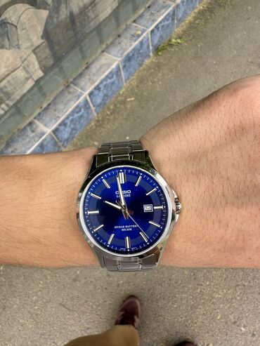 casio часы: Классикалык сааттар саат, Casio, Күмүш, Жапония, Суу өткөрбөөчү, Асыл нуска, Эркектердики, Колдонулган