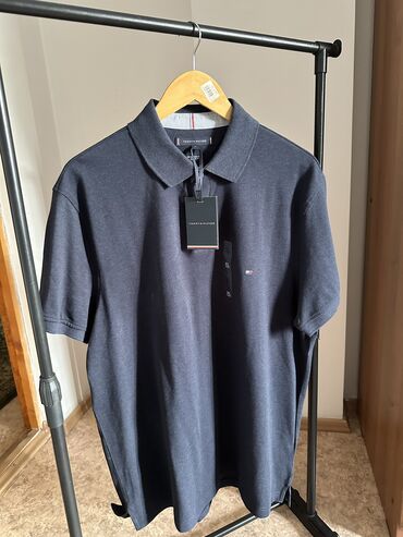 Футболки: Мужская футболка, XL (EU 42), Tommy Hilfiger, Новый, цвет - Синий, Самовывоз, Бесплатная доставка, Платная доставка