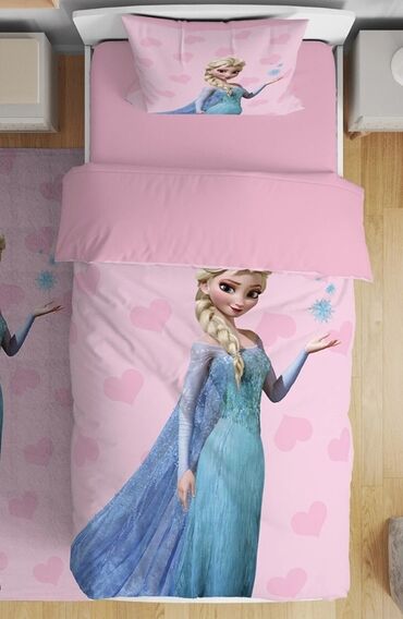bir neferlik carpayi: Elsa uşaq yataq dəsti,tamamilə yenidir