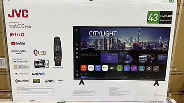 elektroniks: Yeni Televizor JVC QLED 43" FHD (1920x1080), Ünvandan götürmə, Ödənişli çatdırılma, Rayonlara çatdırılma — 1