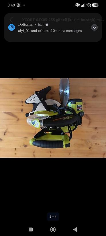 en ucuz lazer metre: XCORT XJX05-255 gönc kəsici (Miter Saw) Texniki xüsusiyyətlər: - — 4