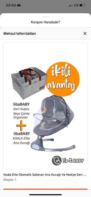 usag bewiyi: Məhsul: libaBABY KOALA Elite avtomatik Sallanan Ana Kucağı + libaBABY — 1