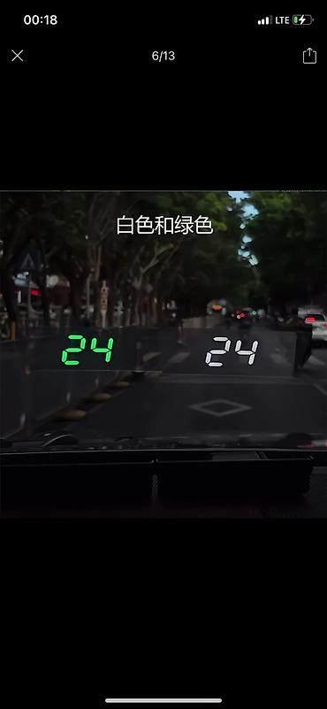 Проекционный спидометр GPS (HUD) для автомобиля - Отображение