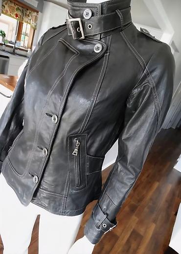 Кожаные куртки: Кожаная куртка, Натуральная кожа, Приталенная модель, M — 13