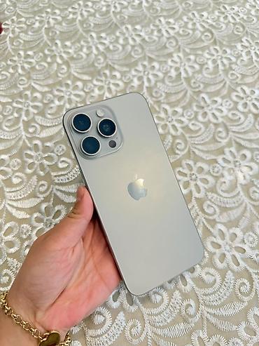 ipad pro m5: IPhone 15 Pro Max, 256 GB, Gümüşü, Simsiz şarj, Face ID — 1