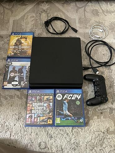 ps4 vr: Игровая консоль PlayStation 4 Slim (черная) с комплектом игр и — 1