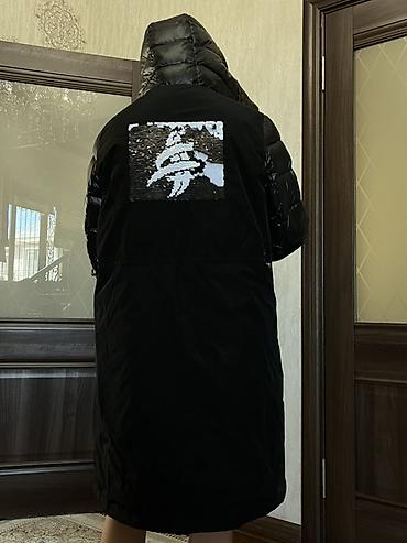 зимние отук: Пуховик, Длинная модель, Стеганый, XL — 2