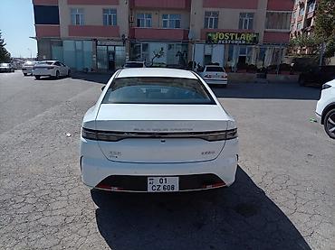 ucuz elektrikli avtomobil: BYD Qin Plus DM-i sedan - Kuzov: 4 qapılı sedan, ağ rəng - Güc — 2
