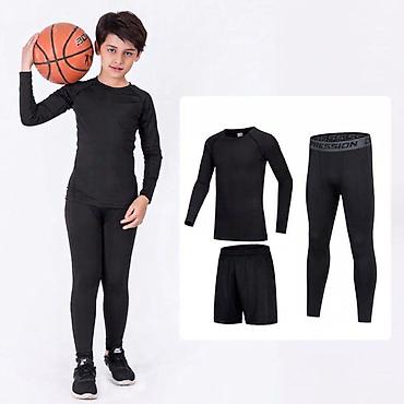 спортивные двойка: Комплект, цвет - Черный, Новый — 1