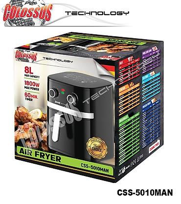 dell šporeti na plin: Friteza na vruć vazduh Colossus Technology CSS-5010MAN - Zapremina: 8 — 1