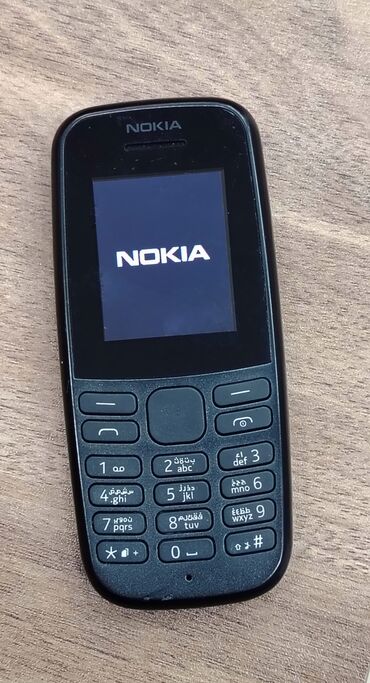 islenmis telefonlar tap az: Nokia 105 4G, rəng - Qara, Düyməli, İki sim kartlı