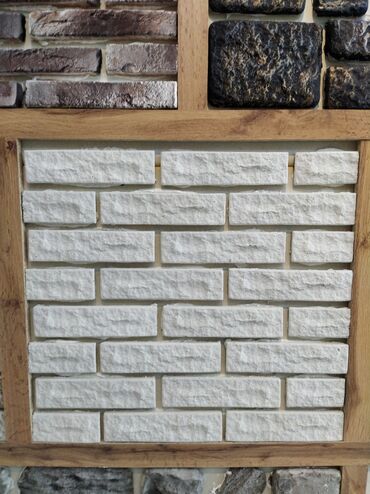 paddon taxta: Dekorativ divar daş panelləri – ağ “kərpic” teksturası - Material