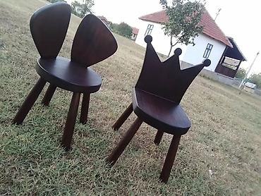 Setovi stolova i stolica: Zeka mis stolice fi26cm 3000din zeka mis fi 30 3100din kruna — 45