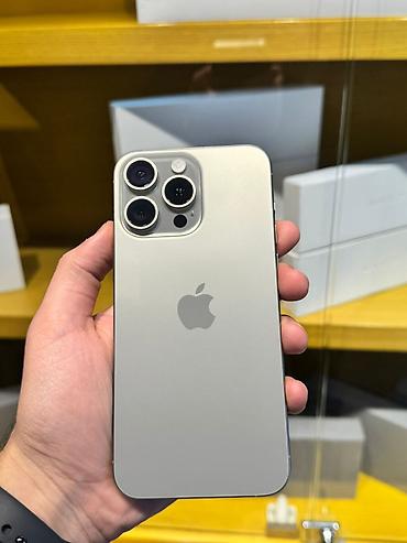 IPhone 15 Pro Max, 256 GB, Natural Titanium, Zəmanət, Kredit, Simsiz şarj