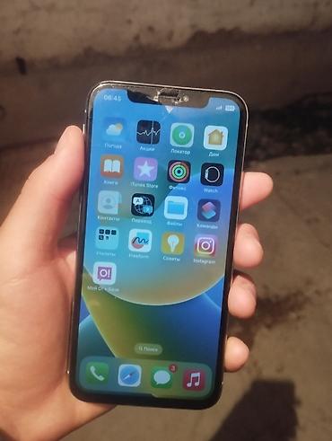 4g: IPhone X, Б/у, 64 ГБ, Серебристый, Защитное стекло, 100 % — 1