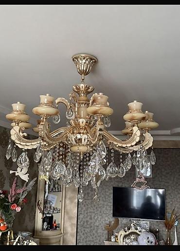Ev üçün dekor: Çılçıraq, 10 və daha çox lampa, Metal — 1