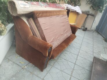 Divan, İşlənmiş, Açılan, Bazasız, Vеlur parça