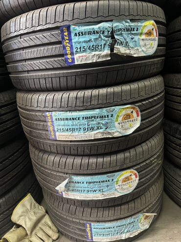 Автошины: Шины 215 / 45 / R 17, Лето, Новый, Комплект, Легковые, США, GoodYear