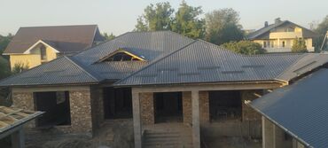 Металлочерепица: Крыша односкат, двухскат, конверт, парапет, хай-тек, металлочерепица — 13