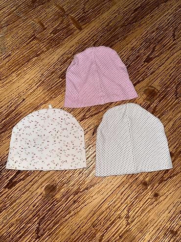 Головные уборы: Uşaq papaqları dəsti – 3 ədəd - Model: nazik, yumşaq trikotaj beanie — 1
