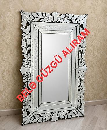 divar dekorları: Güzgü Divar üçün, Düzbucaqlı, Dekorativ, Naxışlı — 1