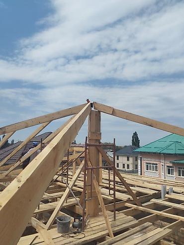 Кровля крыши: Кровельные работы под ключ - Монтаж стропильной системы: односкатные — 12