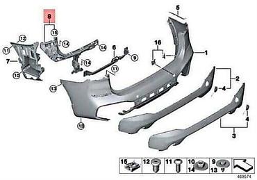swiss tools imbus: NOSAČ BRANIKA F48 F49 ZL ZA BMW X1 | BMW x1 f48 f49 nosač branika — 4