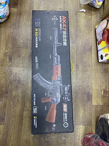 пистолет сигнал: Игрушечный автомат AK-47 (электрический) - Модель в стиле АК-47 с — 1