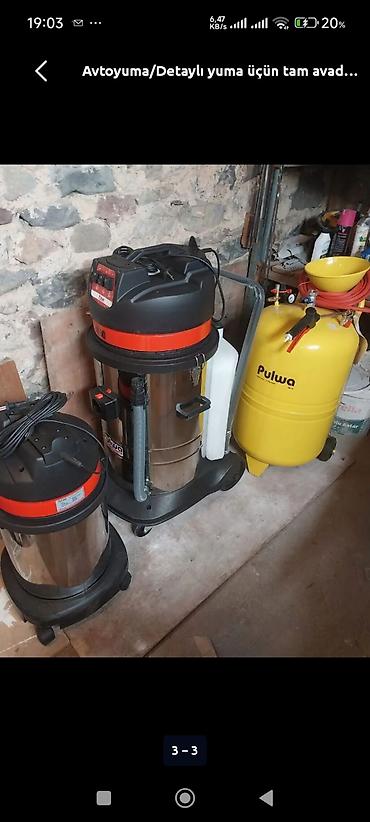 generator icarəsi: Avtoyuma və detallı təmizlik üçün peşəkar avadanlıq dəsti Tərkib: - — 4