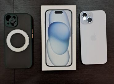 Apple iPhone: IPhone 15, 128 GB, Blue Titanium, Zəmanət, Face ID, Sənədlərlə