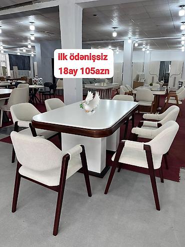 ay: Qonaq otağı üçün, Yeni, Açılmayan, Oval masa, 6 stul — 1