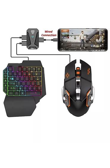 редми ноте 11 про: Игровой набор для смартфона: одноручная клавиатура + мышь + проводной — 1