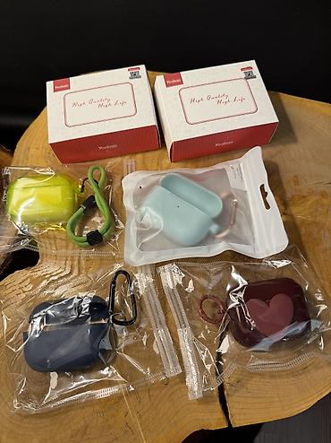 Другие аксессуары для мобильных телефонов: Чехлы для AirPods Pro - Совместимость: Apple AirPods Pro - Материалы — 10