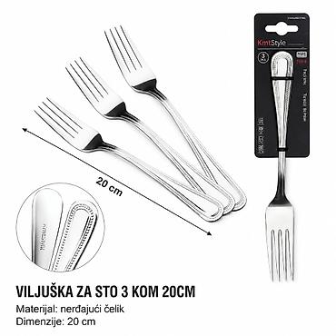 Viljuške: KMT Stolna viljuška sa ručkom za perle 2402951 Opis: - Set stolnih — 1