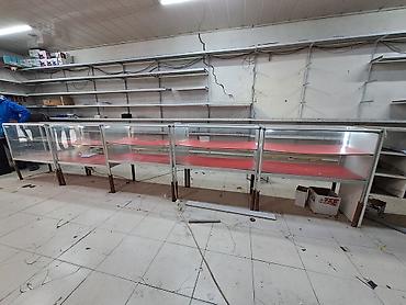 künc rəf: Mağaza üçün şüşə vitrin sistemləri - Modul konstruksiya: bir-birinə — 1
