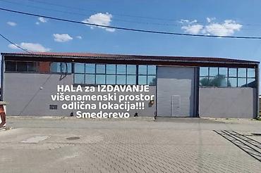 Izdaje se prostrana i funkcionalna hala ukupne površine 420 m² ( 300