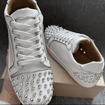 louboutin: Кроссовки, 38.5, 39, Christian Louboutin, Новый, цвет - Белый, Самовывоз — 4