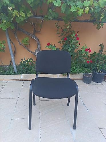 Qara ofis/stul – sadə və rahat model - Rəng: qara - Material: parça