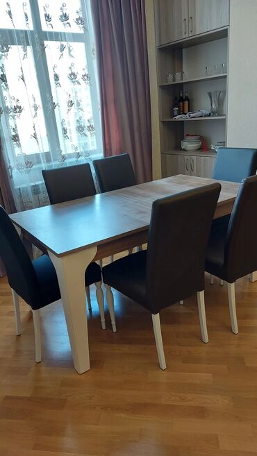 Для гостиной, Новый, Раскладной, 6 стульев, Турция