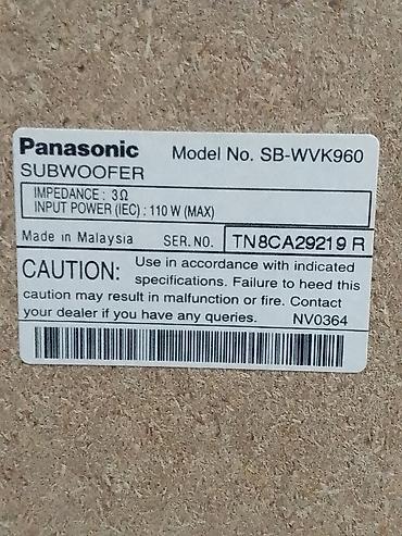 orijinal ses mp3: Panasonic Sa VK 960 sabuferleri tek tek satilmir qiymet sondu asaqi — 2