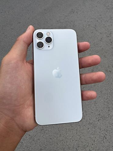 IPhone 11 Pro, Б/у, 256 ГБ, Белый, Чехол, 79 % at lalafo.kg IPhone 11 Pro, Б/у, 256 ГБ, Белый, Чехол, 79 %