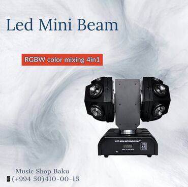 mini dinamik: Led Mini Beam RGBW color mixing 4in1 🚚Çatdırılma xidməti mövcuddur