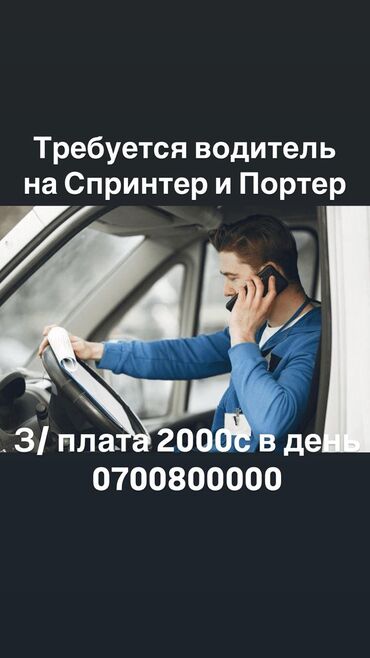 требуется водитель в с: Требуется Водитель грузового транспорта, Категория прав (C1), 3-5 лет опыта, Мужчина